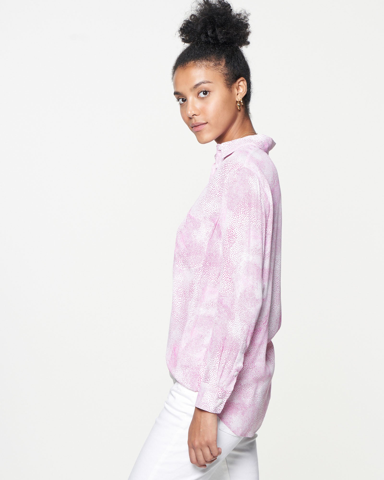 Zoe Shirt | Fuchsia Orchid Mist