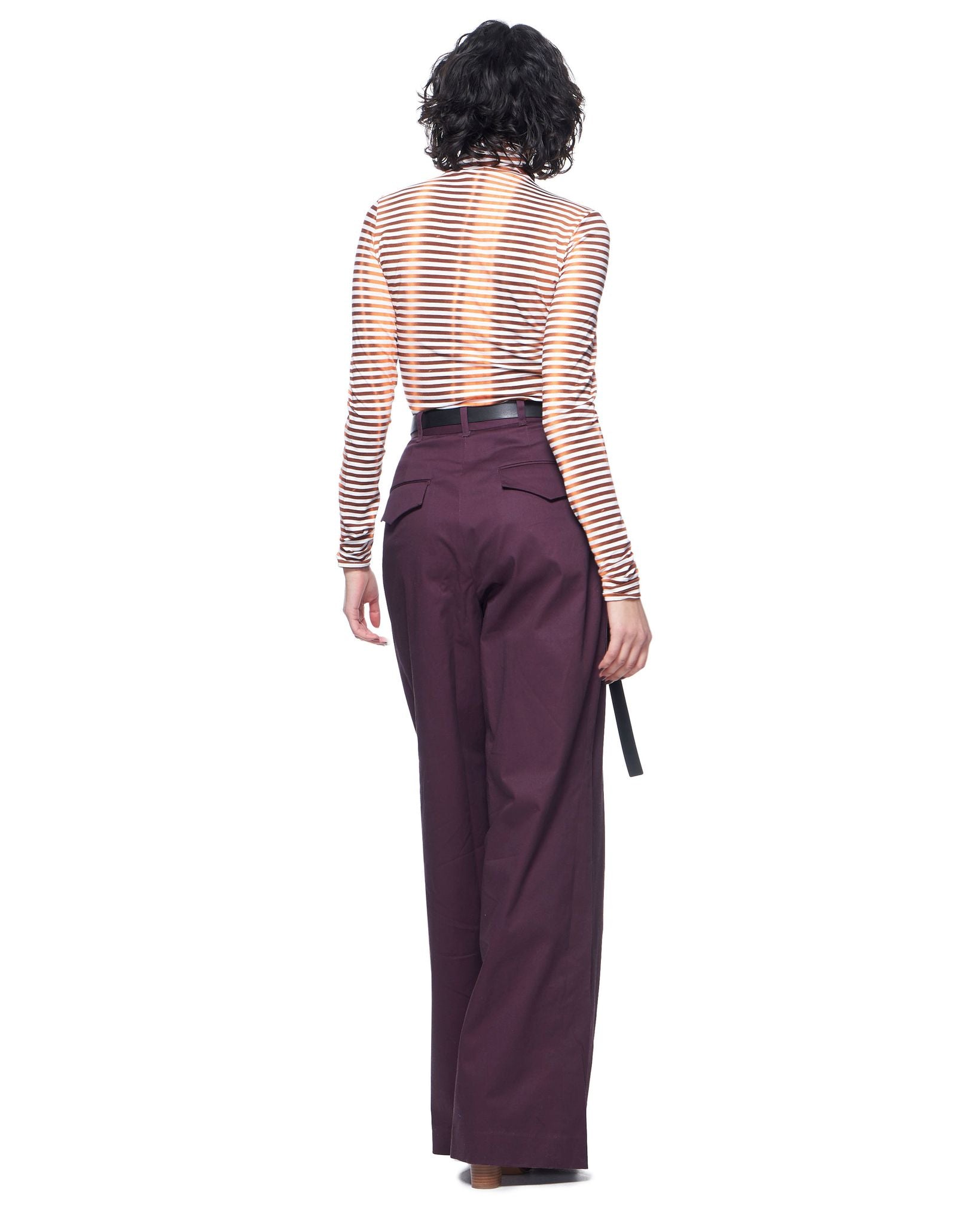 Leigh Trouser | Eggplant