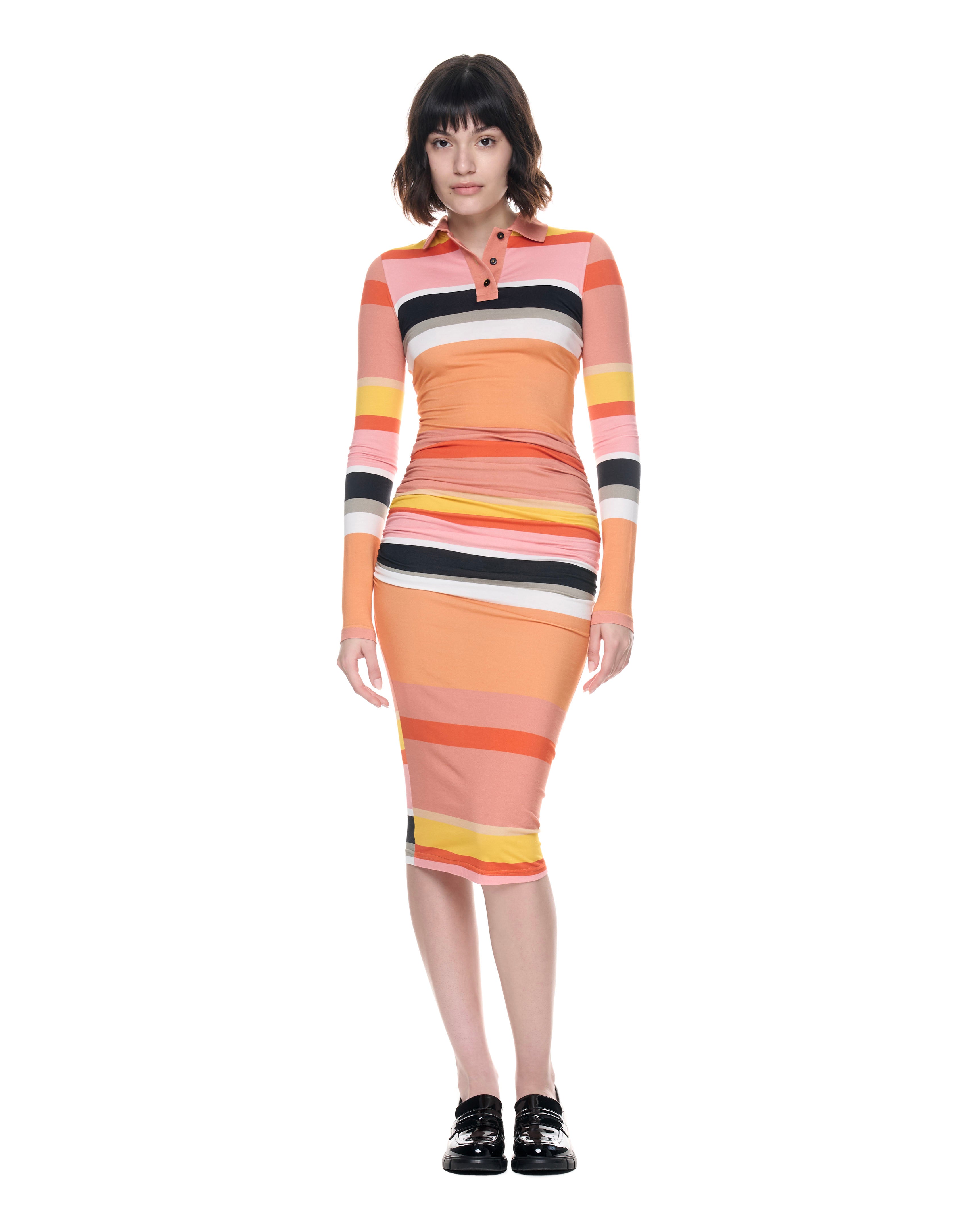 Natalie Dress | Peach Stripes