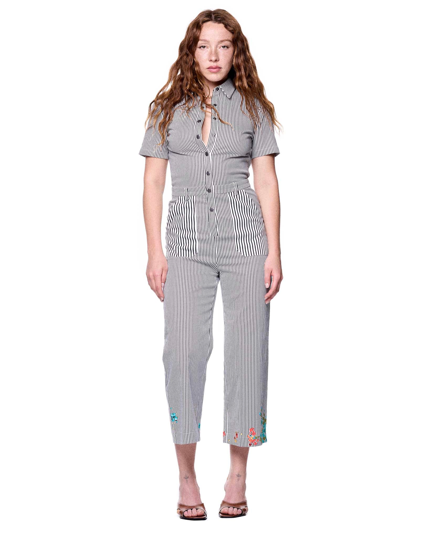 Heidi Jumpsuit | Nautical Summer Blooms