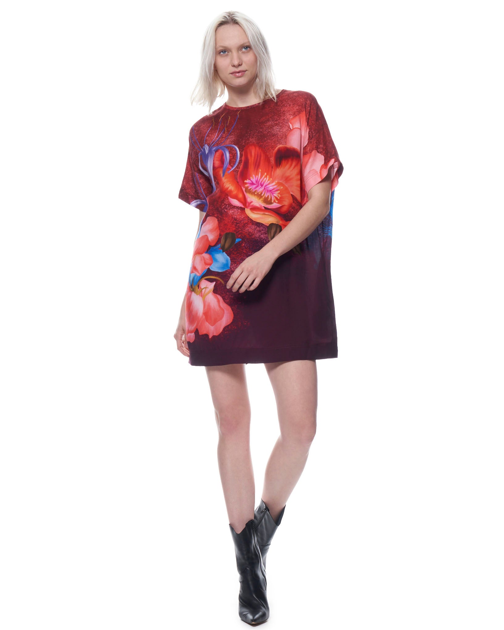 Maya Dress | Sangria Powdered Florals