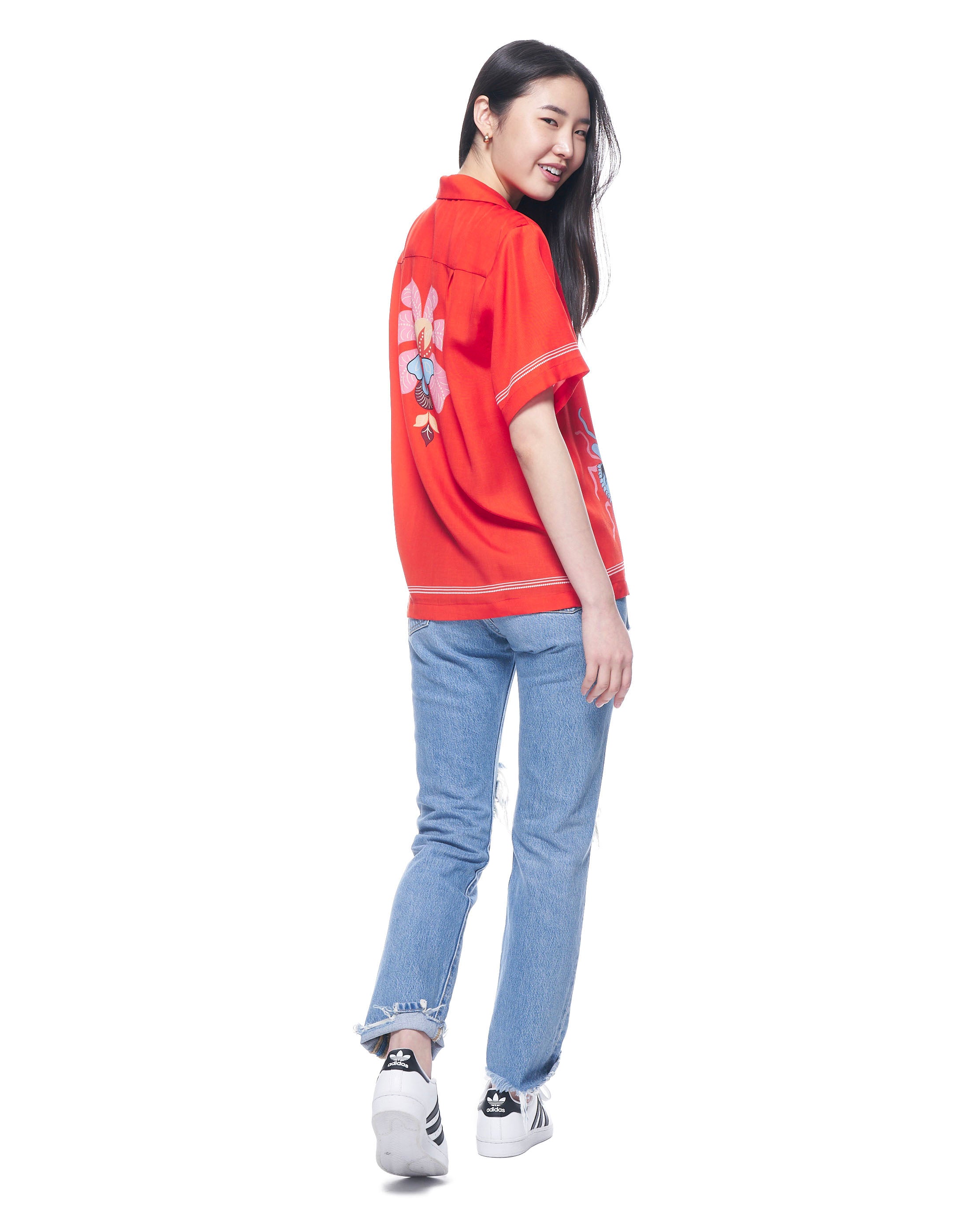 Daniel Camp Shirt | Red Scarab