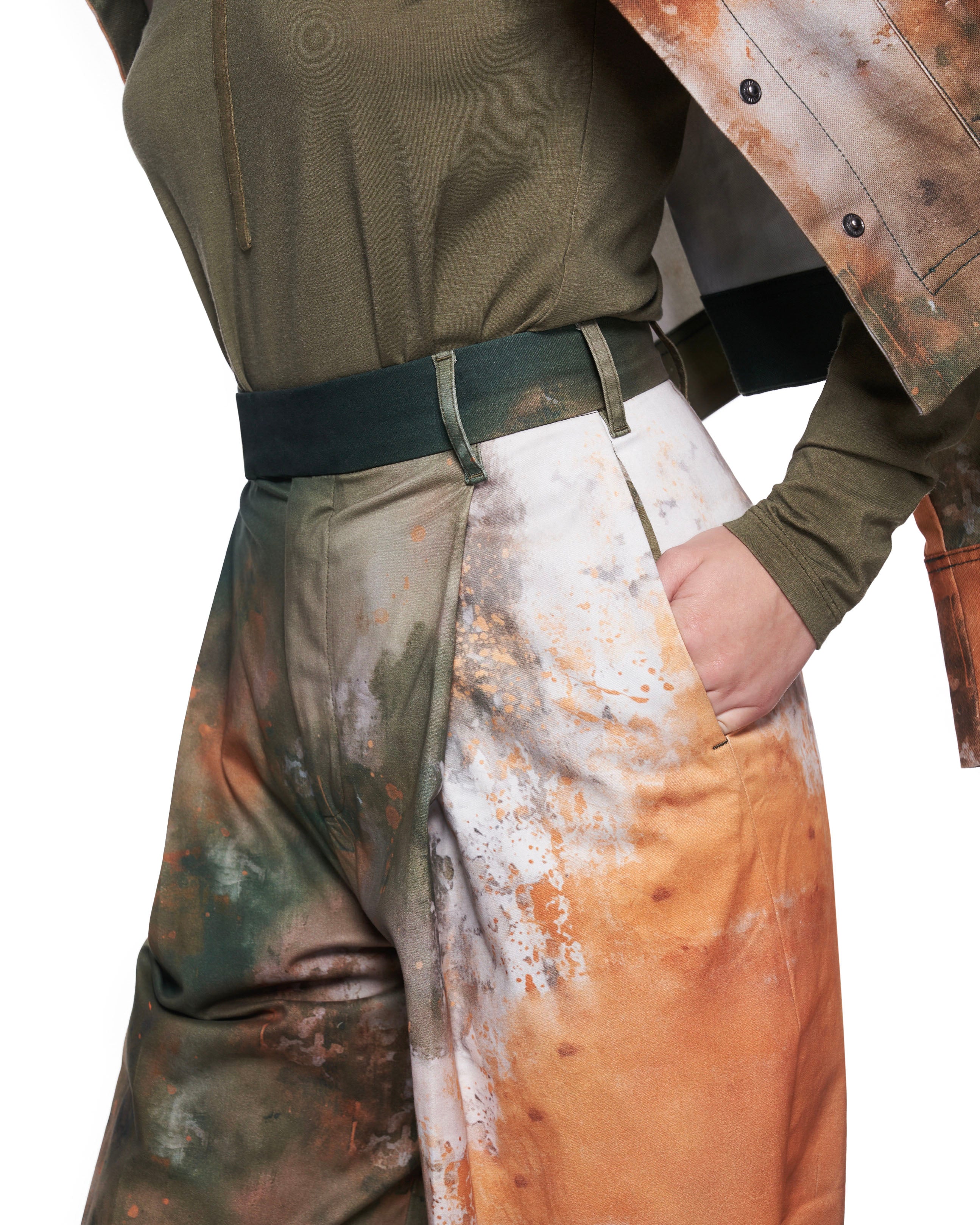 Leigh Trouser | Olive Mural