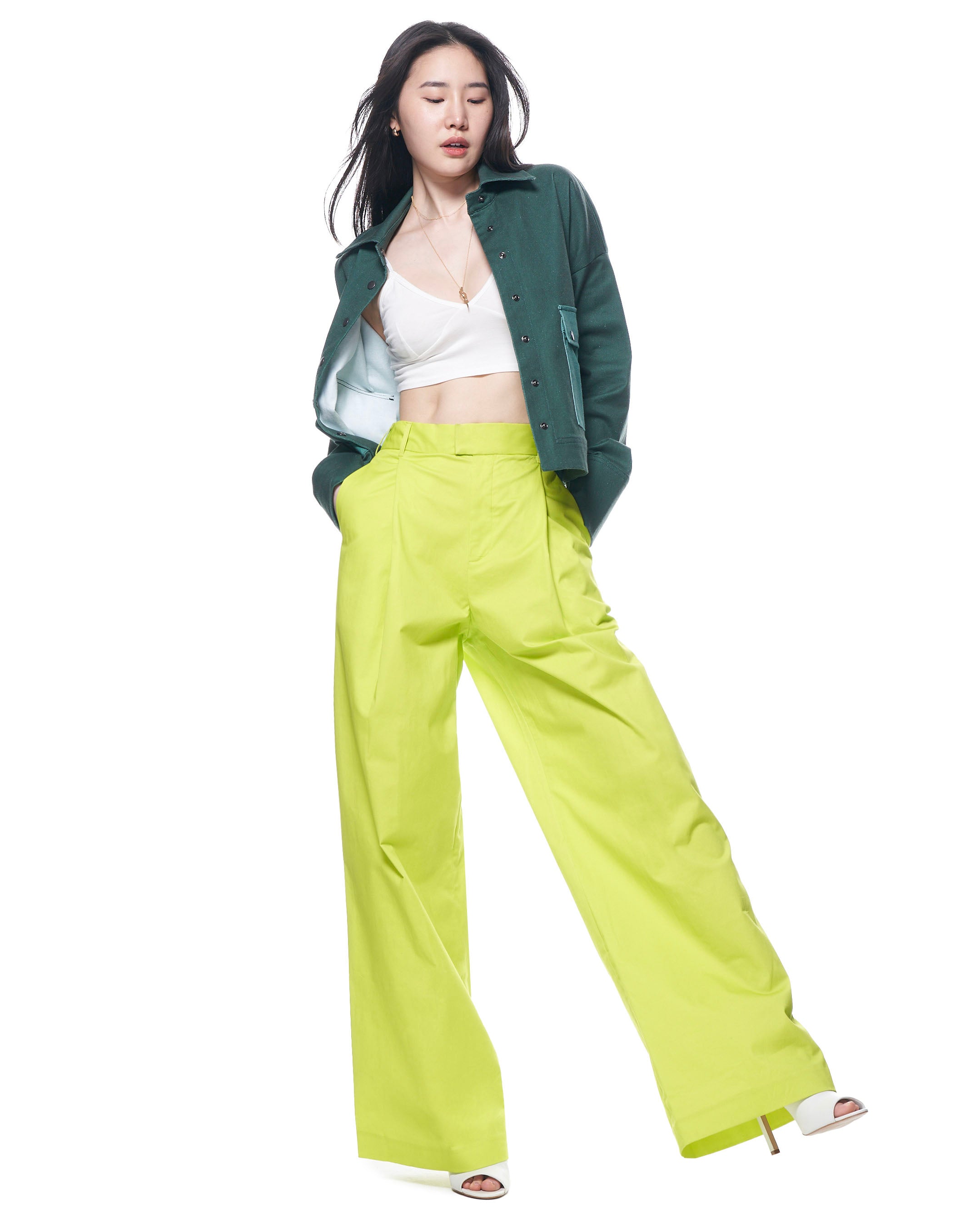 Leigh Trouser | Lime