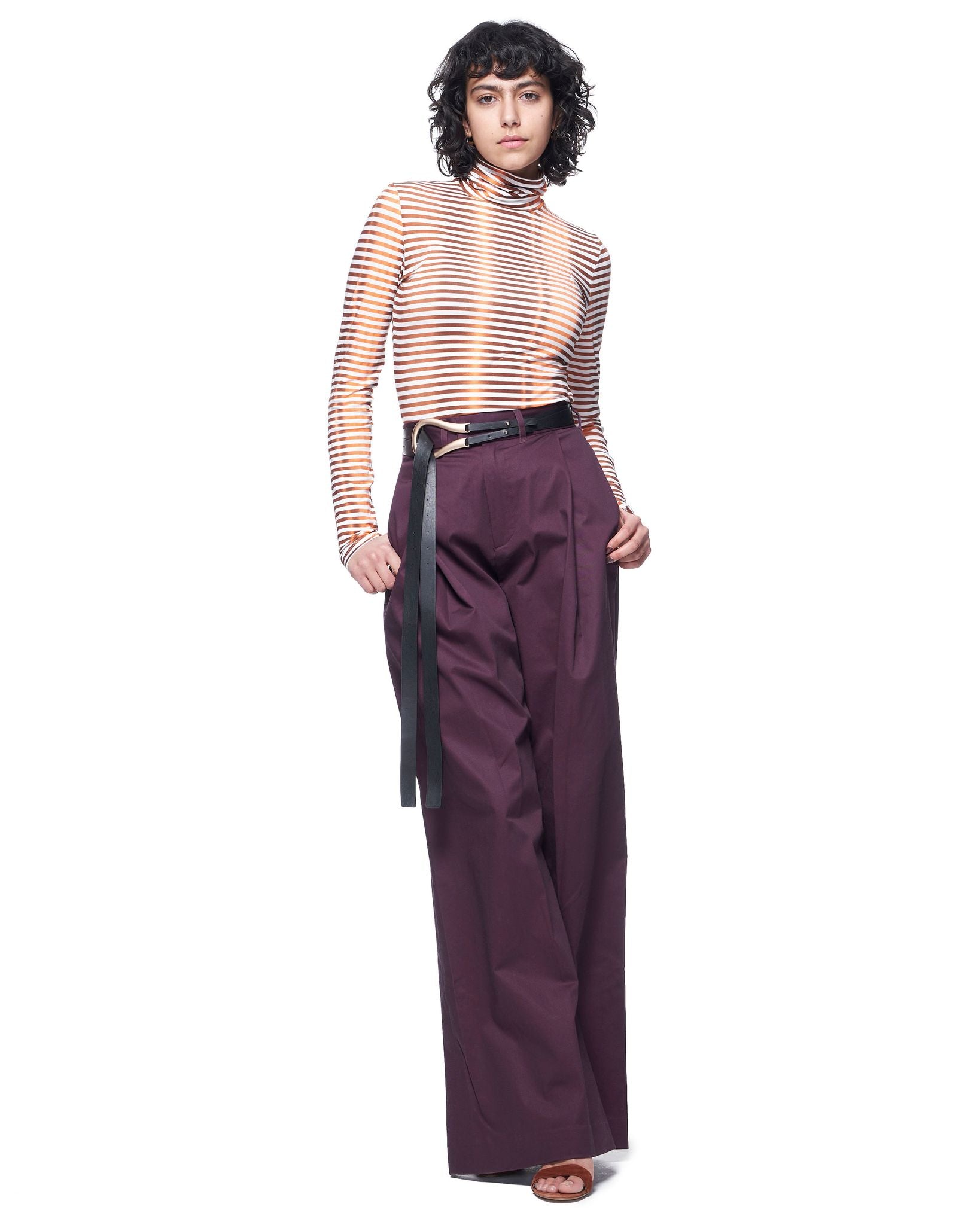 Leigh Trouser | Eggplant