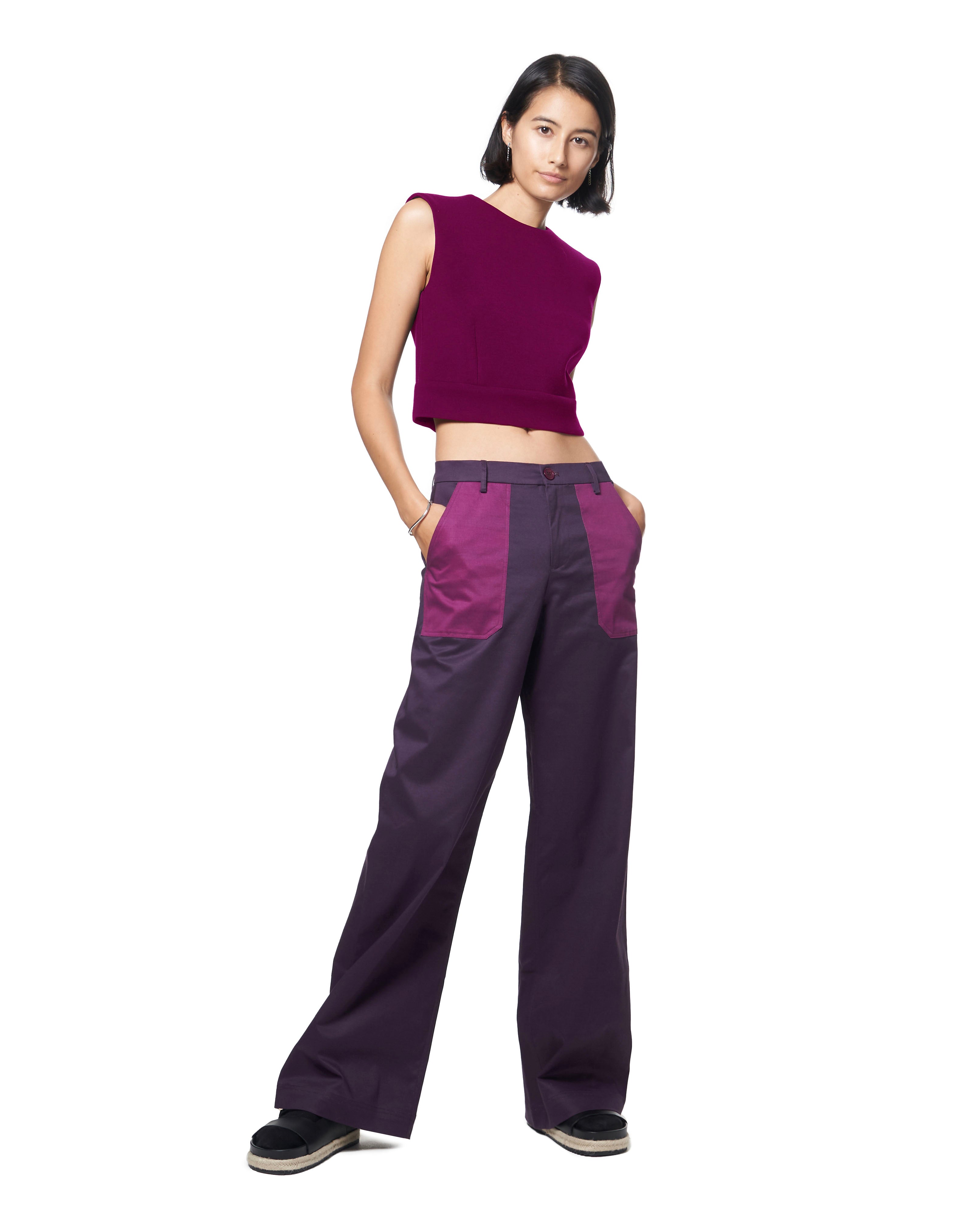 Tracee Pant | Eggplant