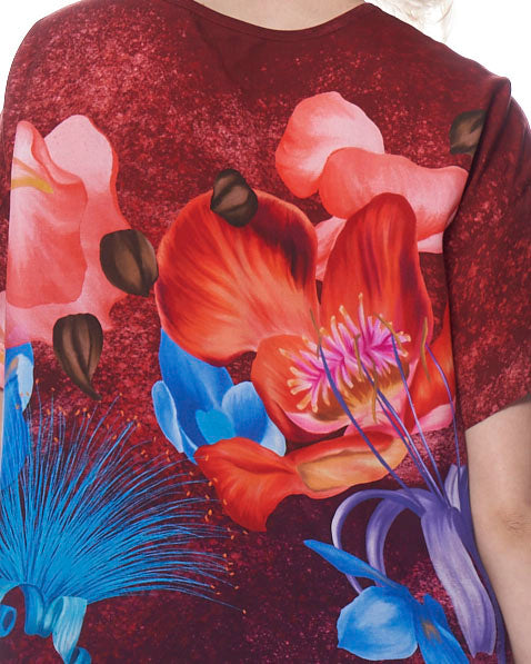 Maya Dress | Sangria Powdered Florals