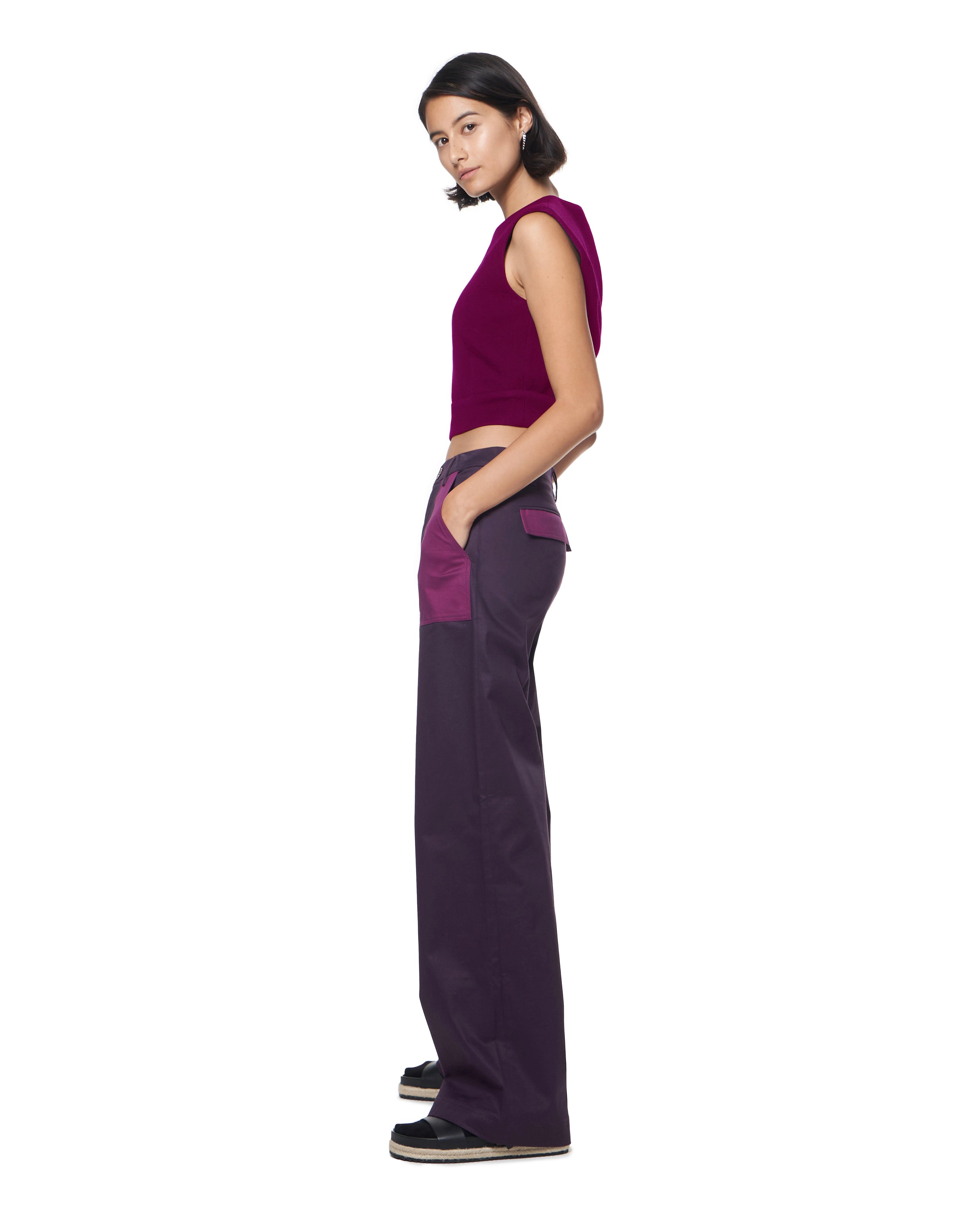 Tracee Pant | Eggplant