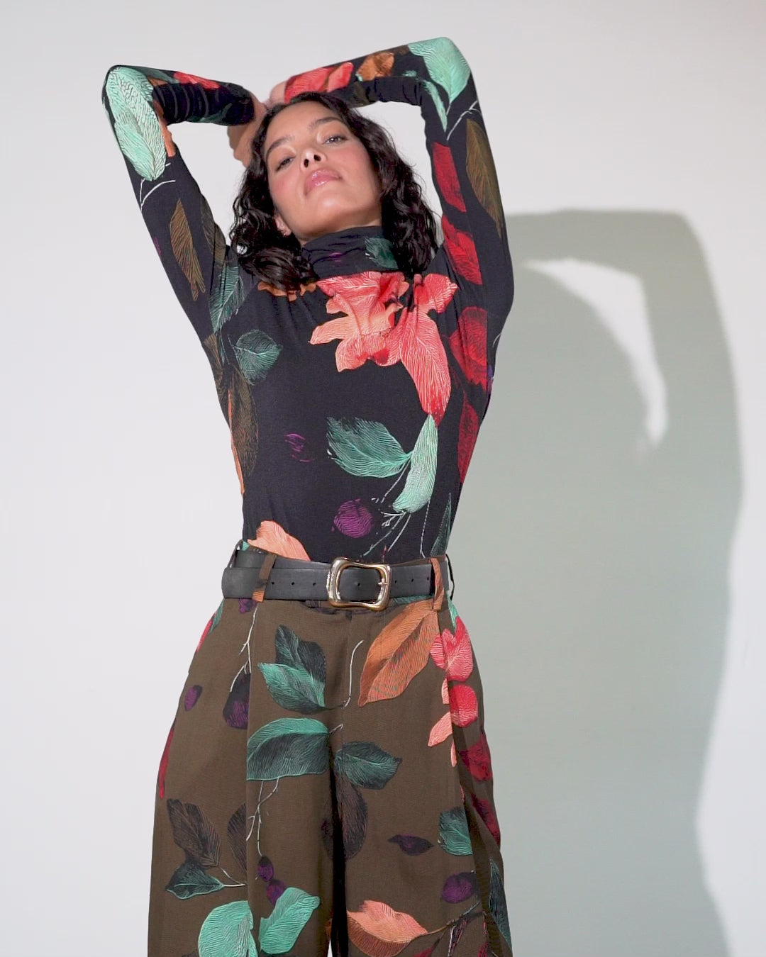 Turtleneck | Black Harvest Florals