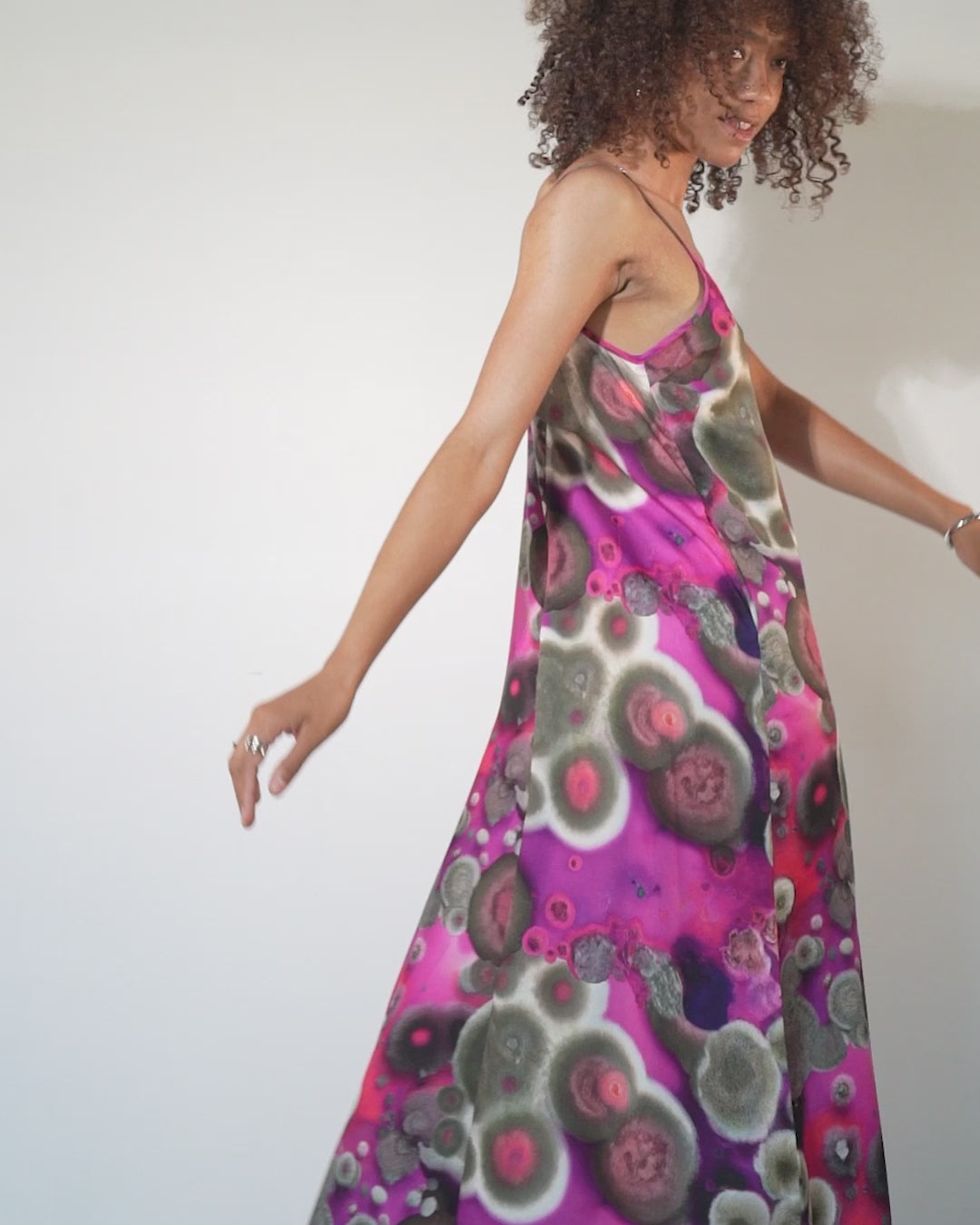 Anna Jumpsuit | Magenta Aspergillus