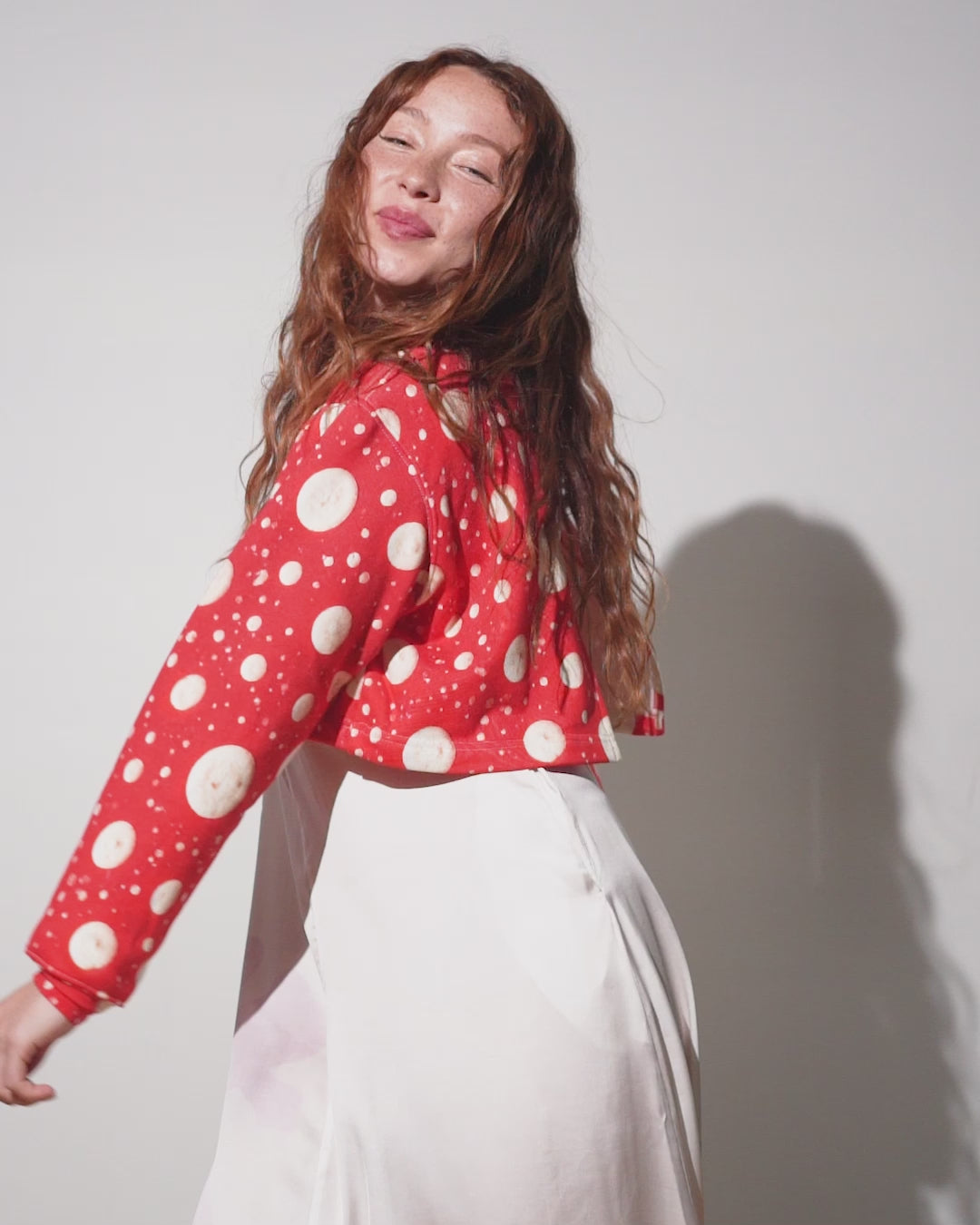Emily Sweatshirt | Red Mushrooms