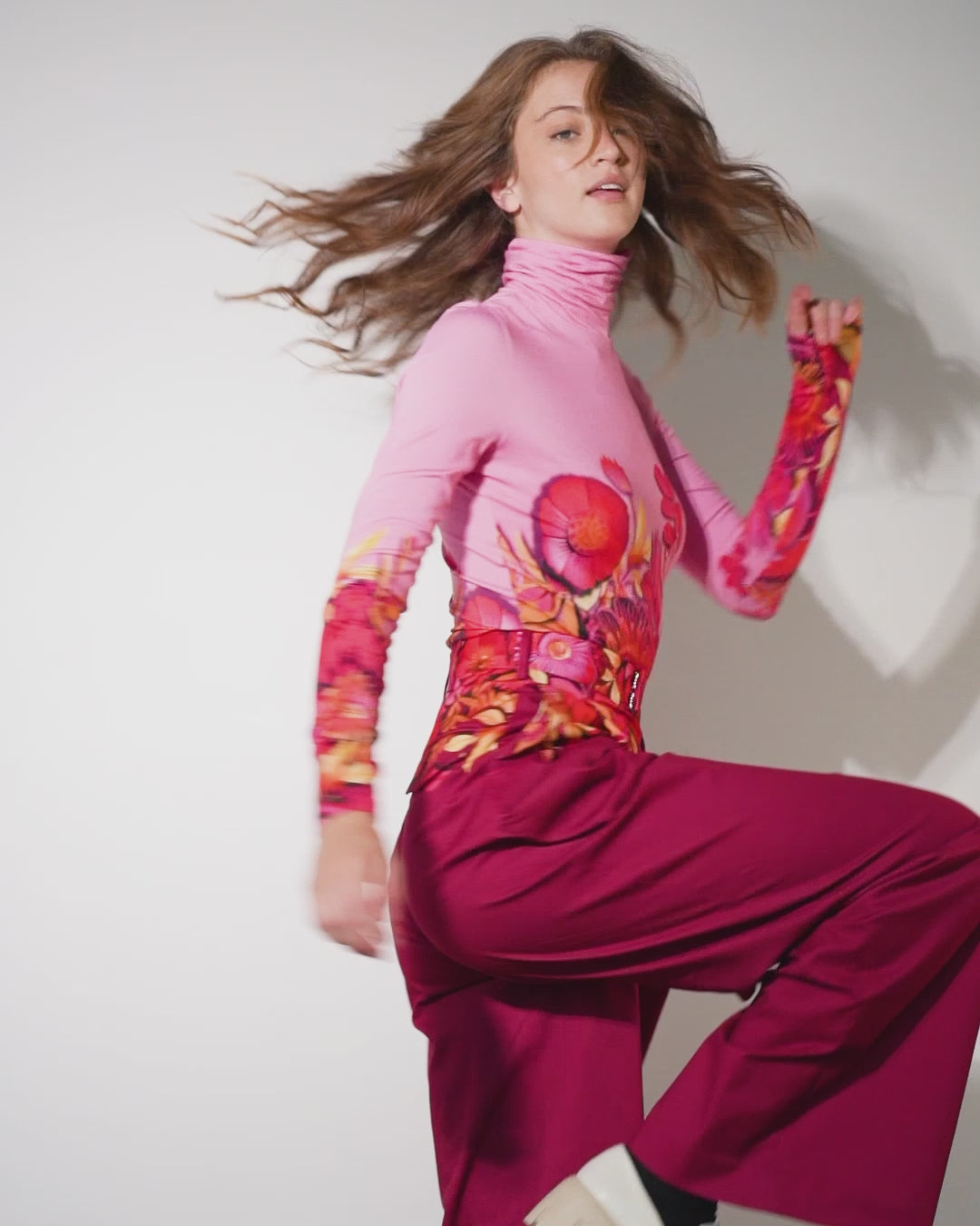 Turtleneck | Magenta Kirigami