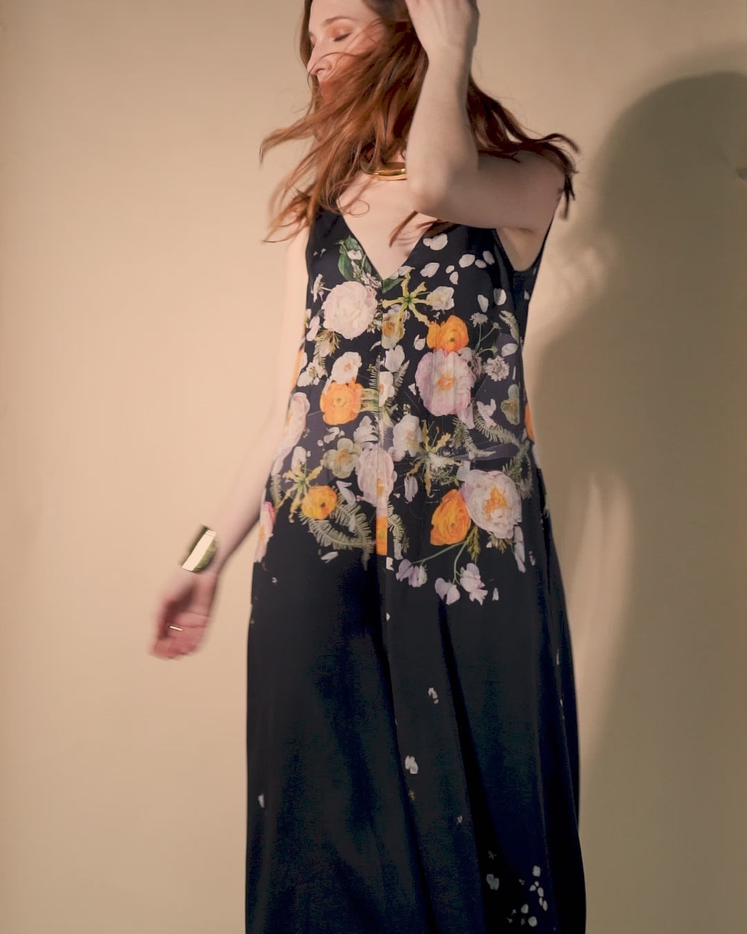 Laura Jumpsuit | Pastel Shattered Florals