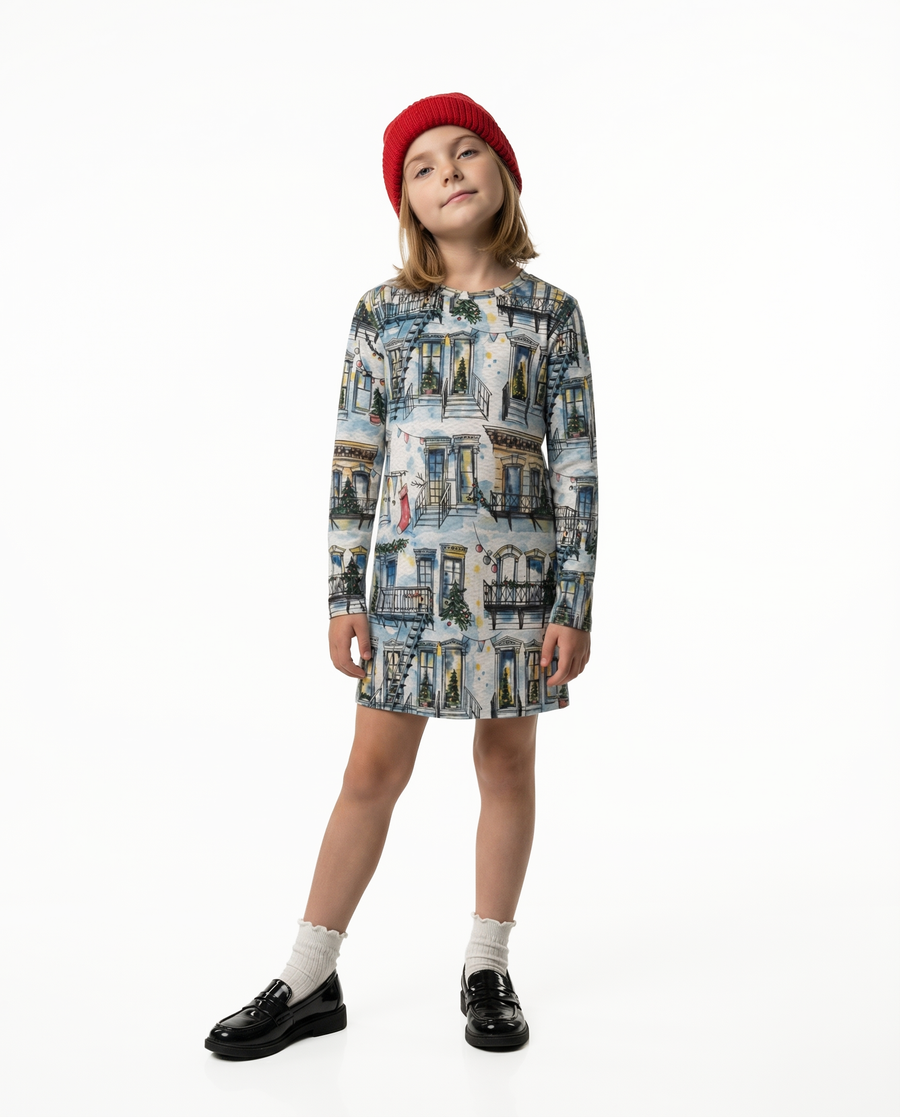 KID Long Sleeve Tee Dress | SOHO Holidays