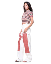 Drew Sweatshirt | Red Toile Stipe