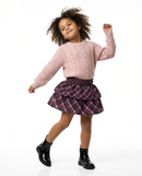KID Ruffled Skirt | Berry Florals Gingham