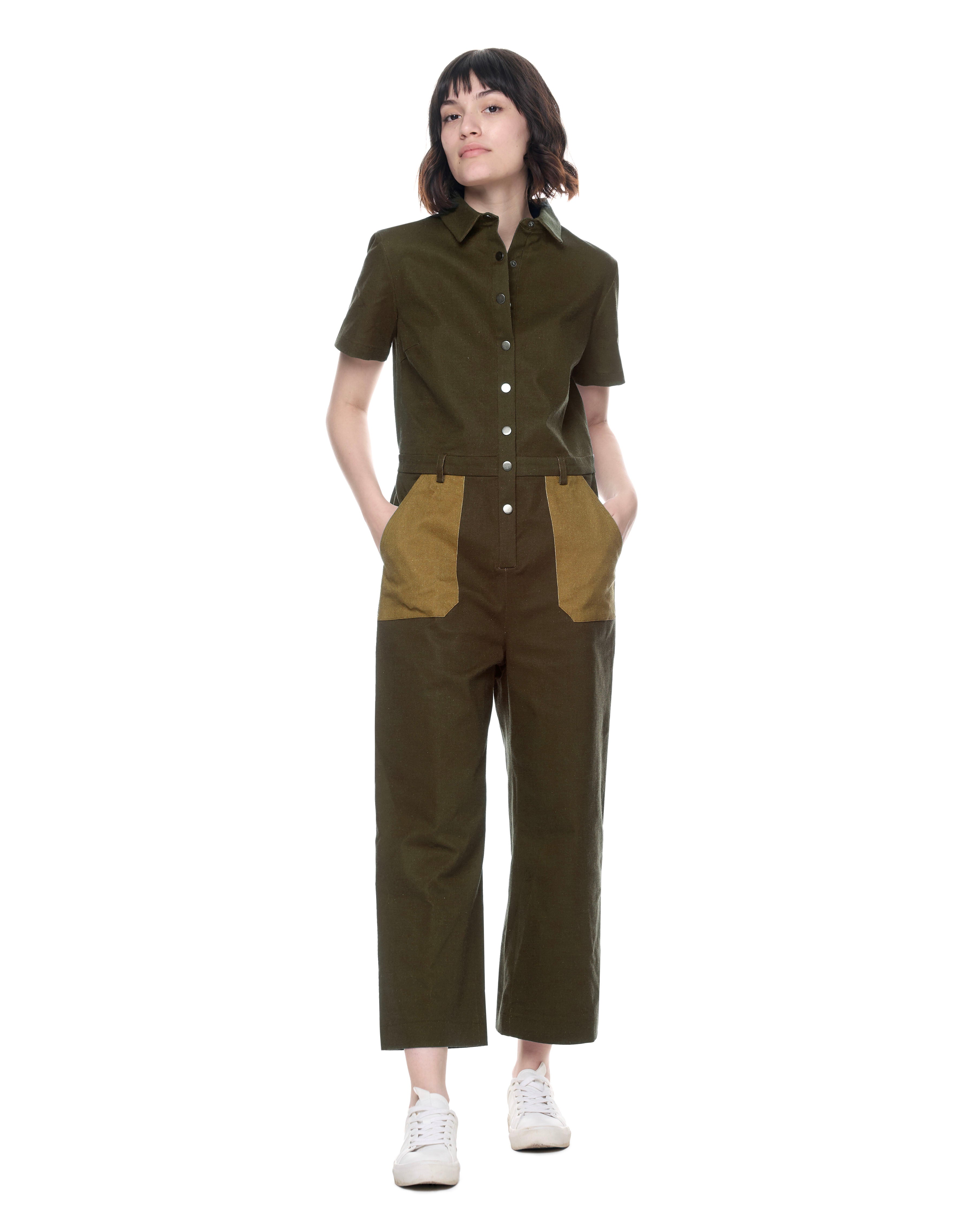 Heidi Jumpsuit | Speckled Garden Earth