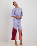 Issa Jumpsuit | Lilac Cut Paper