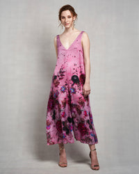 Laura Jumpsuit | Fuchsia Blooms