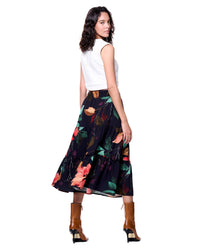 Maddie Skirt | Black Harvest Florals