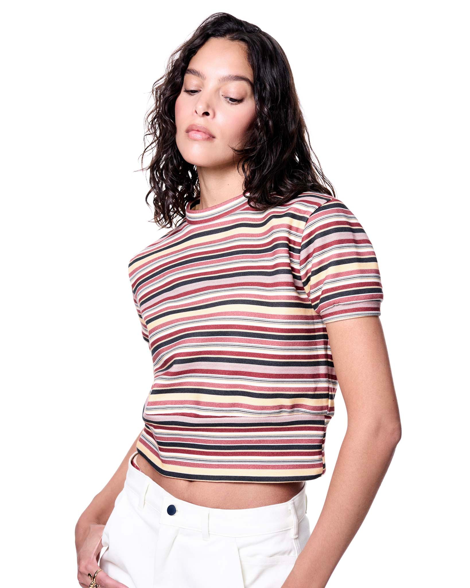 Drew Sweatshirt | Red Toile Stipe