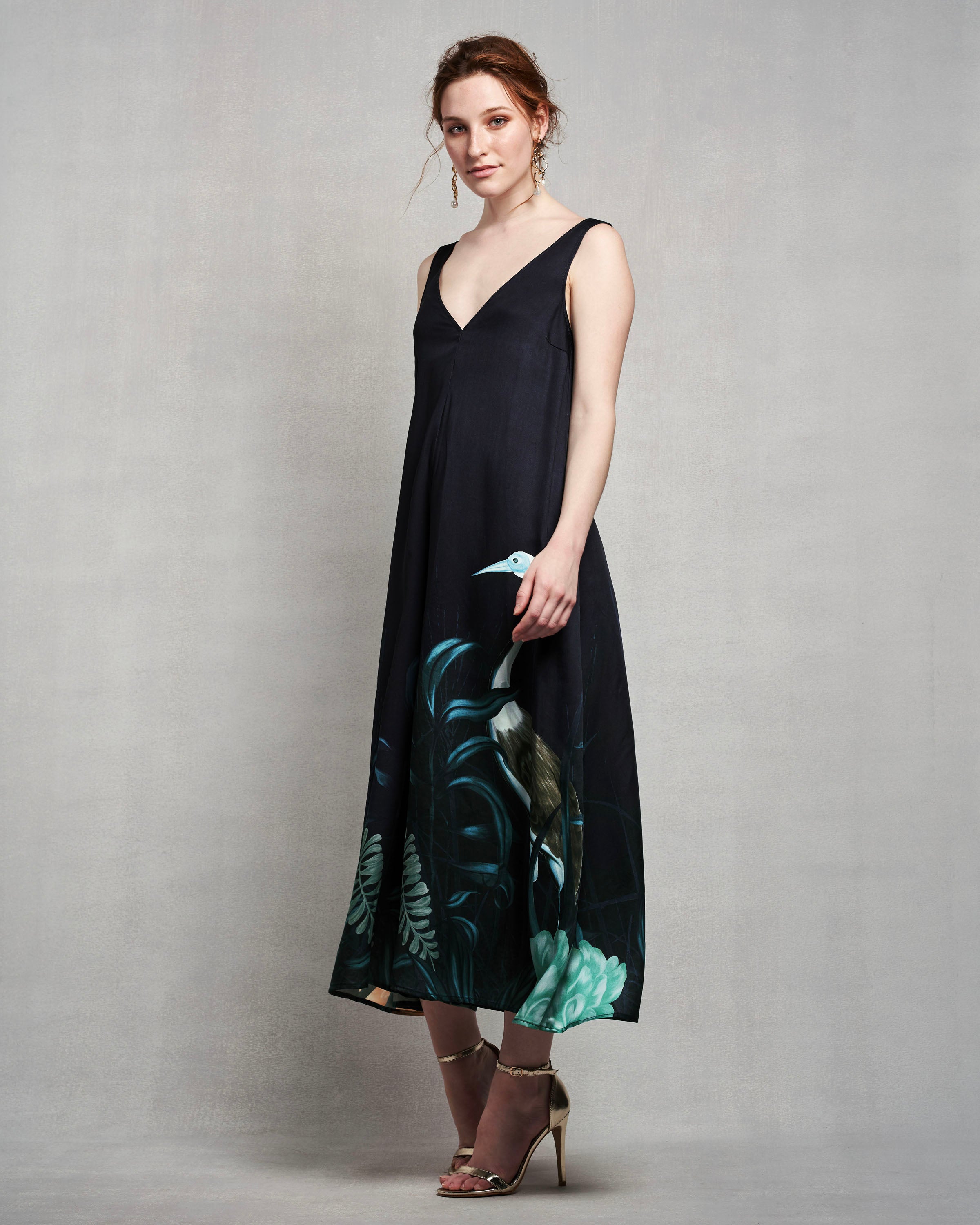 Laura Jumpsuit | Nighttime Garden