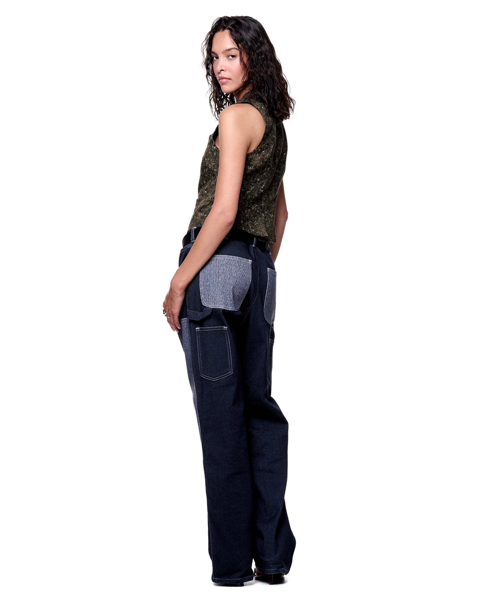 Margo Vest | Flecked Light Olive