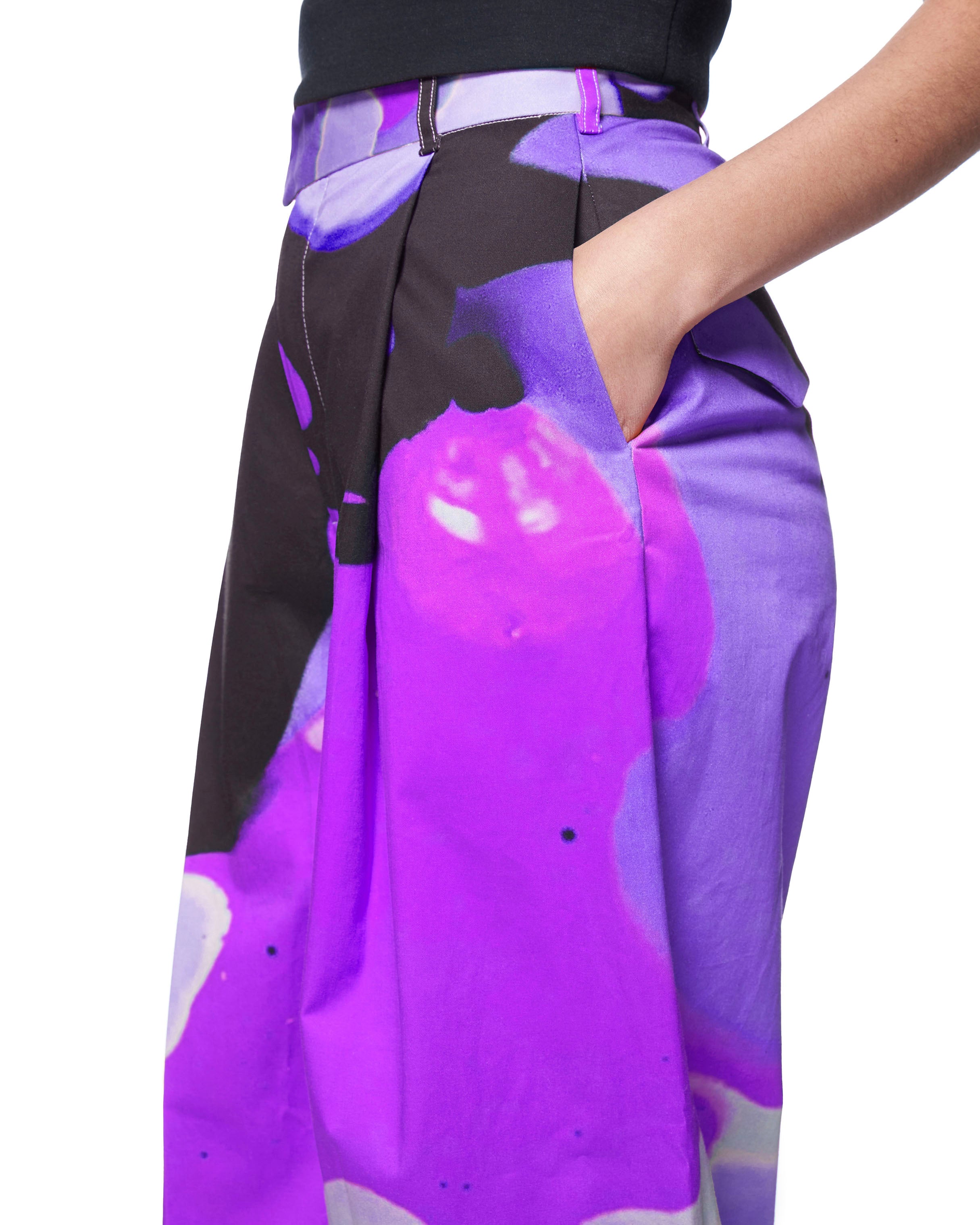 Leigh Trouser | Violet Paint All Over Me