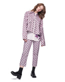 Cropped Alexa Jean | Berry Glen Plaid