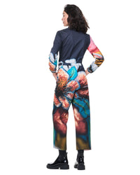 Alex Jumpsuit | Navy Cross Stitch Florals