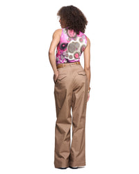 Sleeveless Turtleneck | Magenta Aspergillus