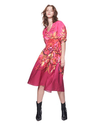 Sophia Dress | Magenta Kirigami