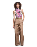 Sleeveless Turtleneck | Magenta Aspergillus