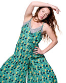 Anna Jumpsuit | Green Summer Florals