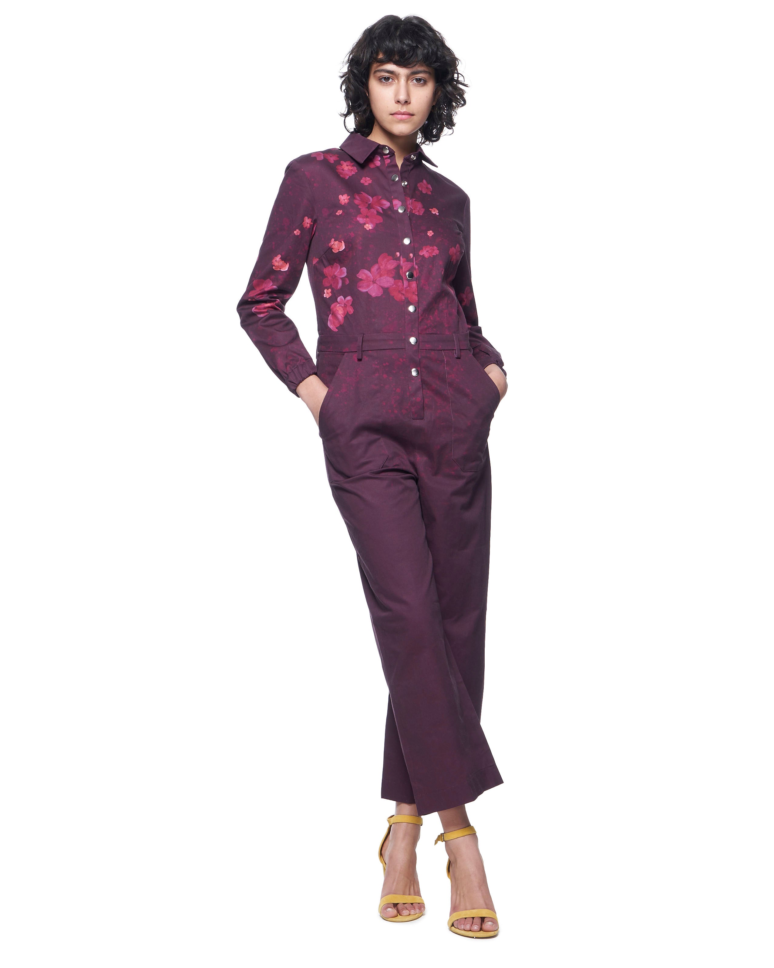 Alex Jumpsuit | Eggplant