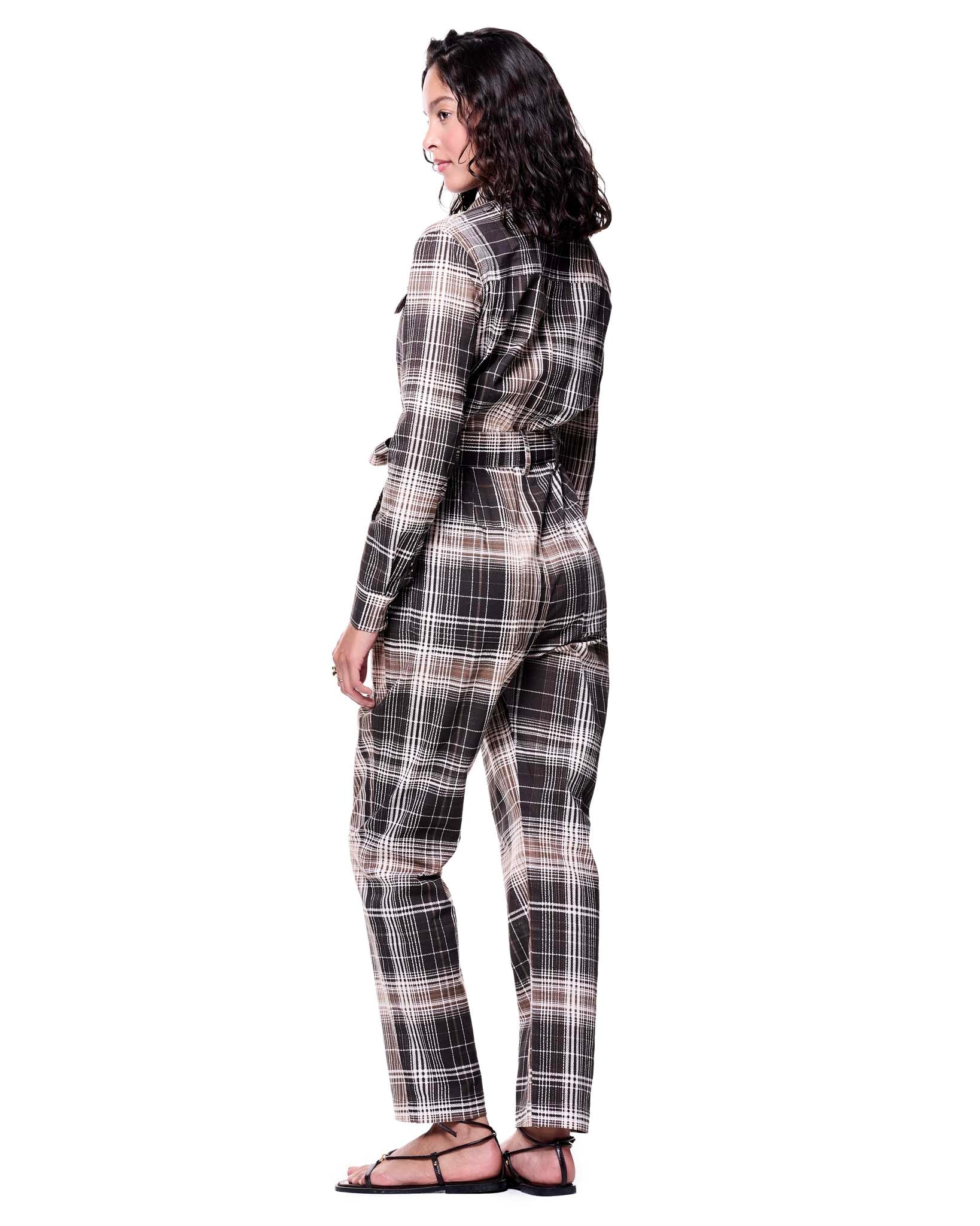 Stacy Jumpsuit | Stone Glen Plaid