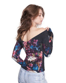 Anya Top | Merlot Blooms