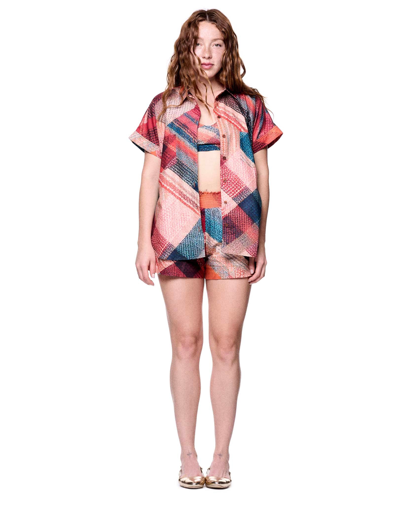 Dottie Shirt | Sunset Camp Plaid
