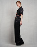 Leigh Trouser | Red Shattered Florals