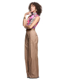 Sleeveless Turtleneck | Magenta Aspergillus