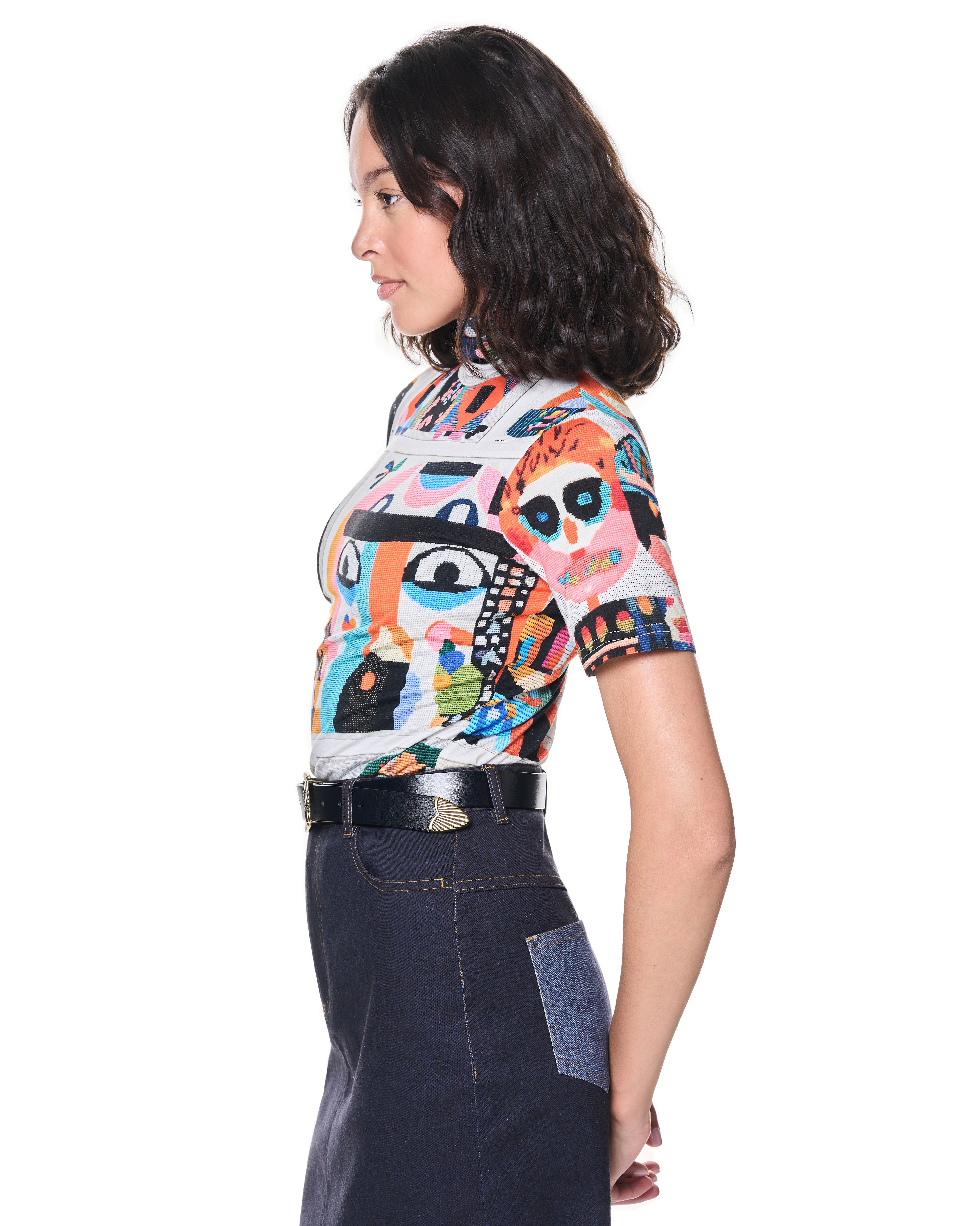 Short Sleeve Turtleneck | Cross Stitch Character