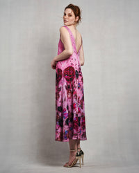 Laura Jumpsuit | Fuchsia Blooms