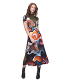 Lola Dress | Mandarin Swirl