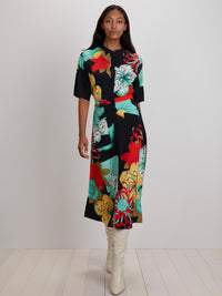 Cobie Shirtdress | Black Camellia