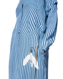 Riley Shirtdress | Blue Rumpled Stripe