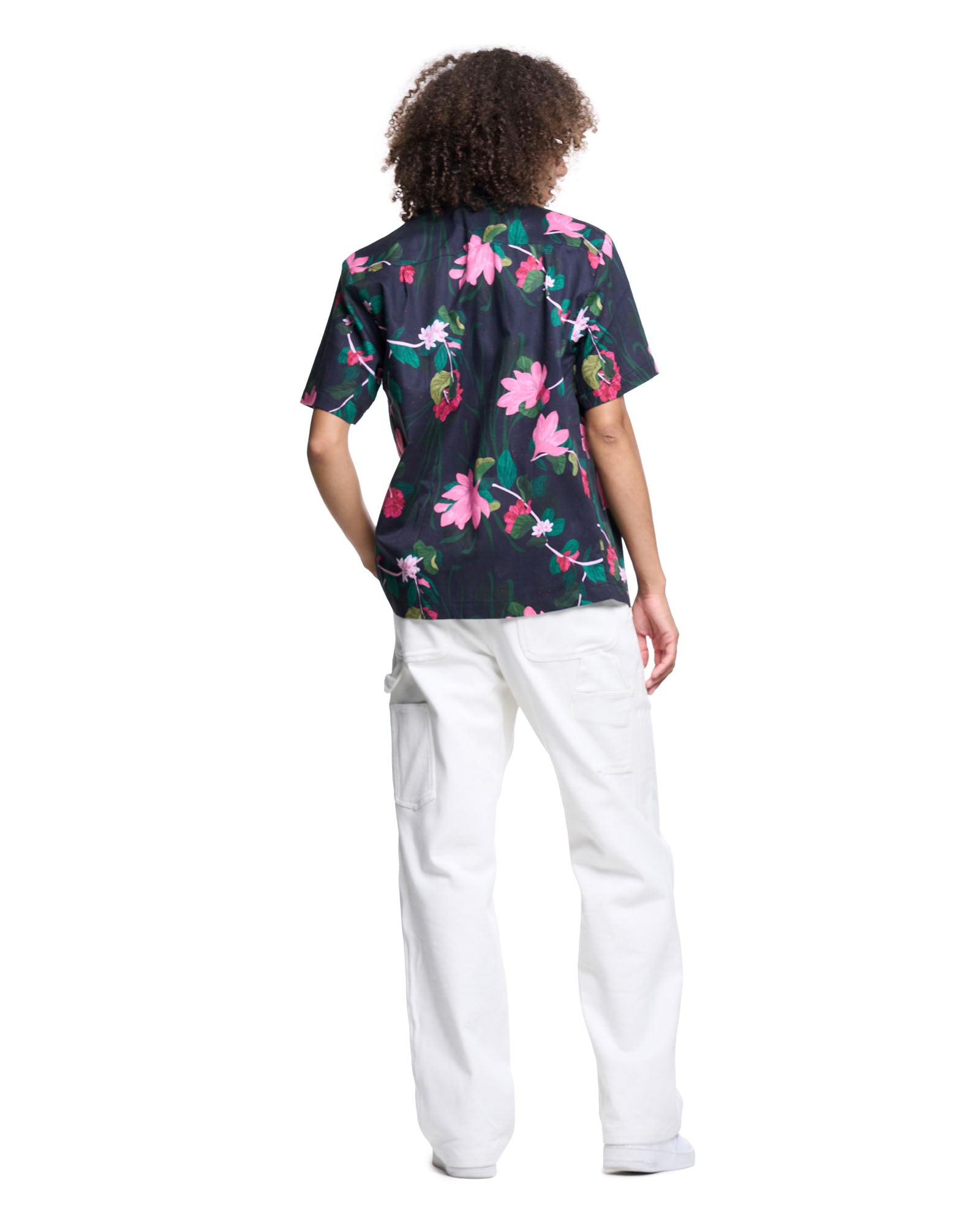 Daniel Camp Shirt | Black Beach Florals