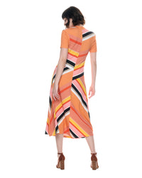 Lola Dress | Peach Stripes