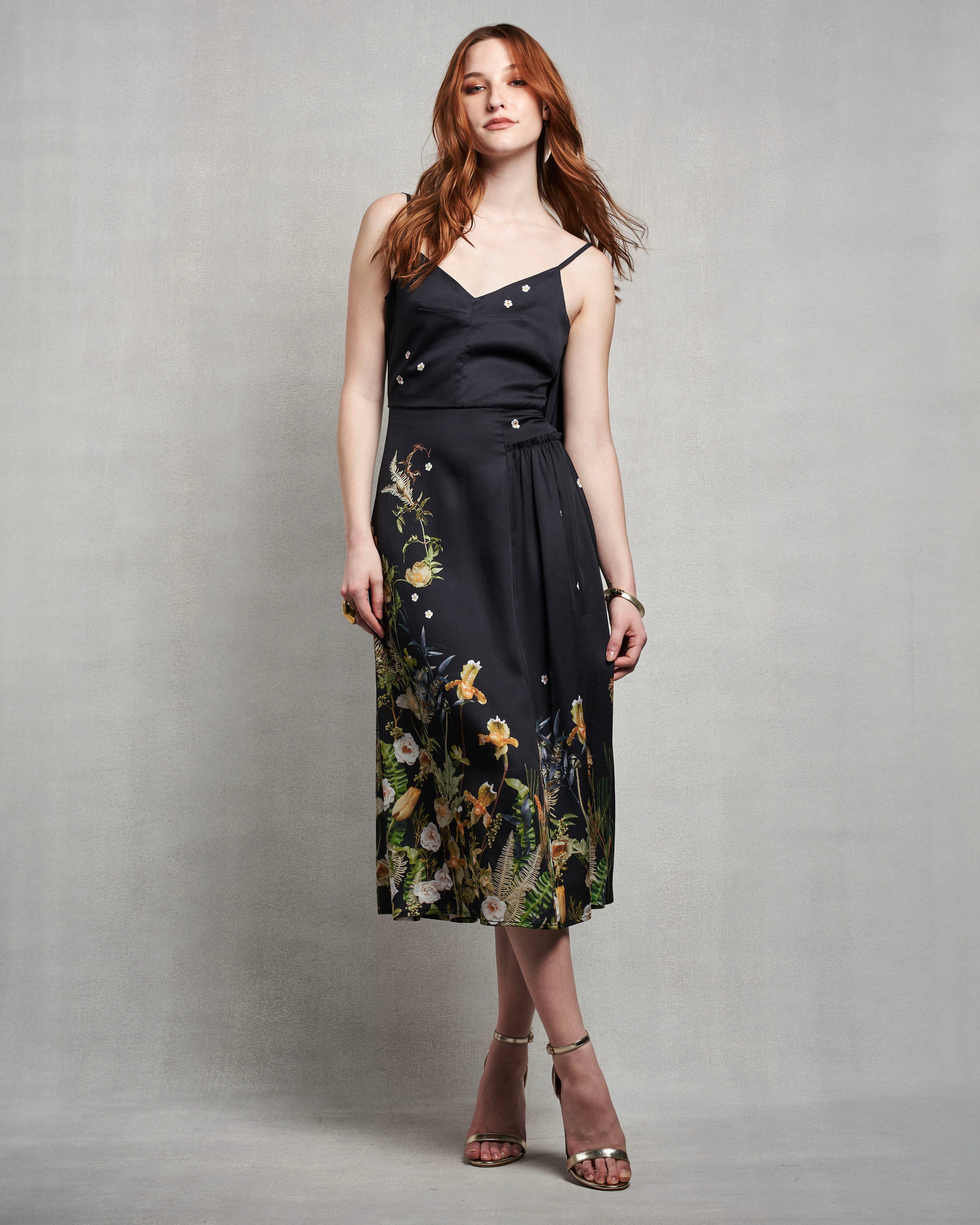 Naomi Dress | Midnight Stems