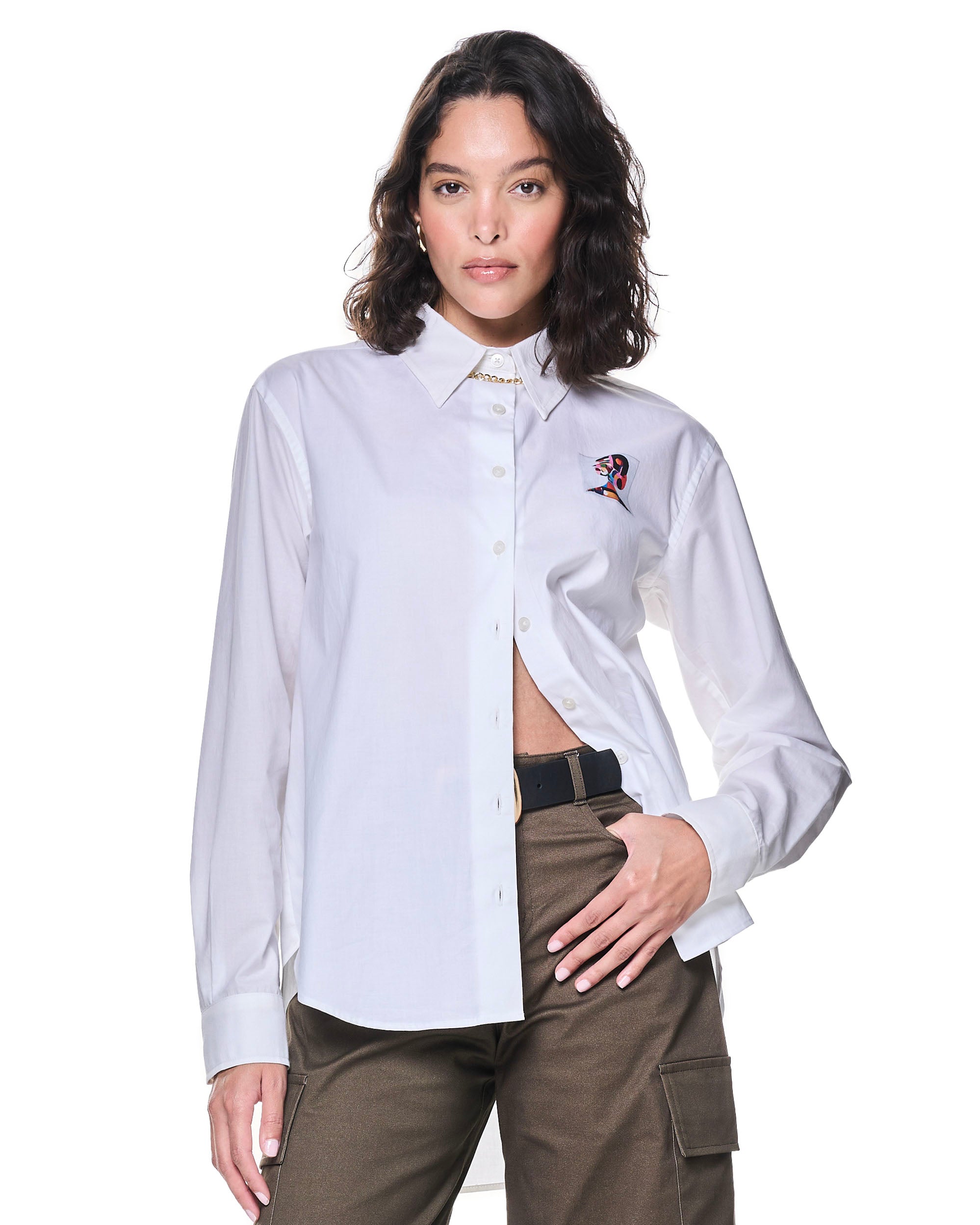 Annie Shirt | White Cross Stitch Character