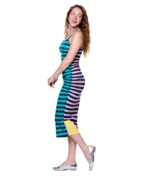 Abbi Dress | Wildberry Stripe